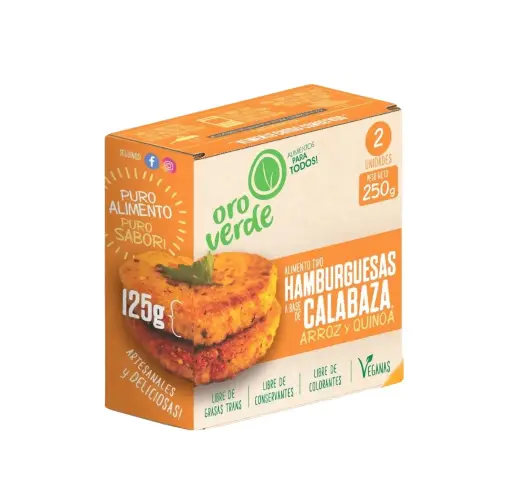 Hambuguesa de Calabaza y Quinoa- Oro Verde